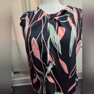 Nine West Sleeveless Peek A Boo Top XL